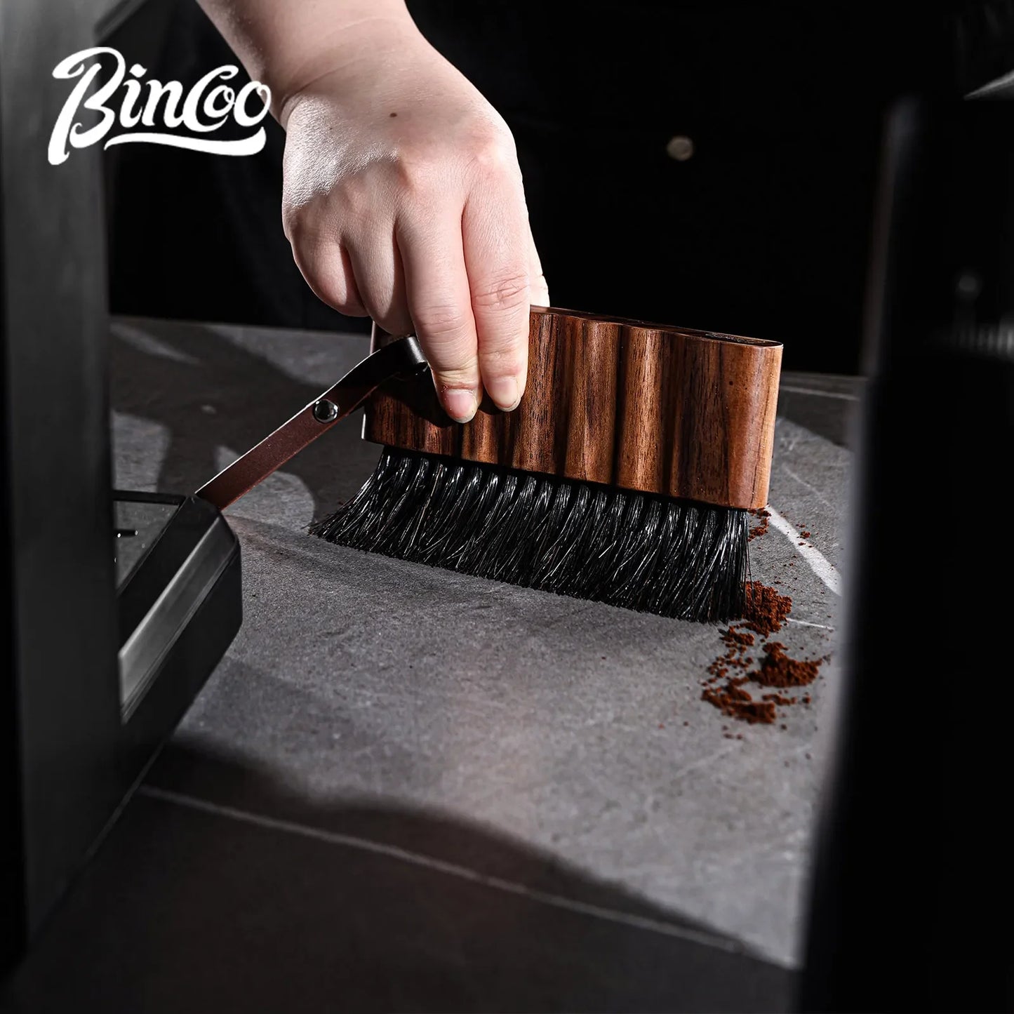 Coffee Grinder Cleaning Brush – Just Coffee Wooden Bristle Edition
