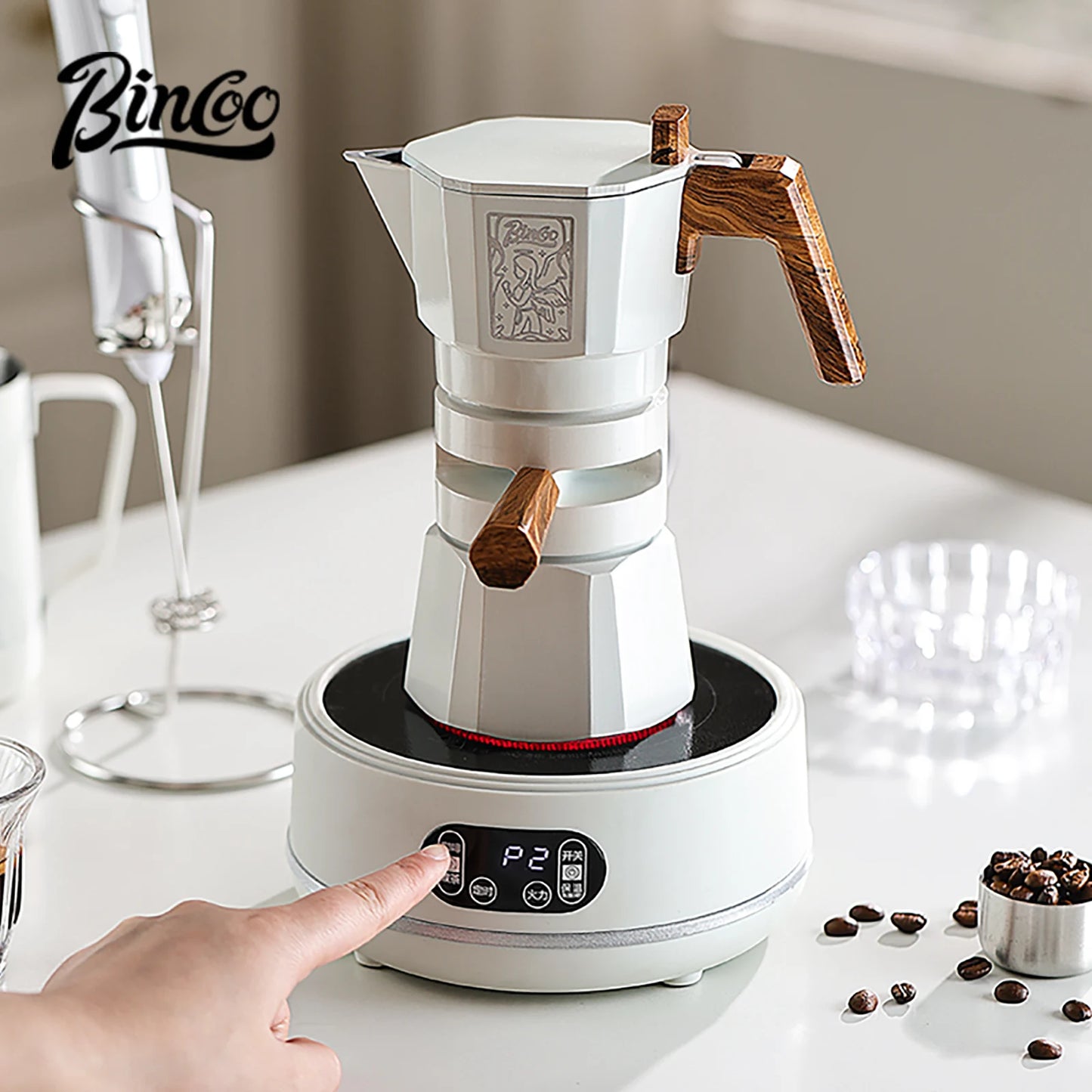 Dual Valve Moka Pot – Just Coffee Thermostatic Espresso Maker