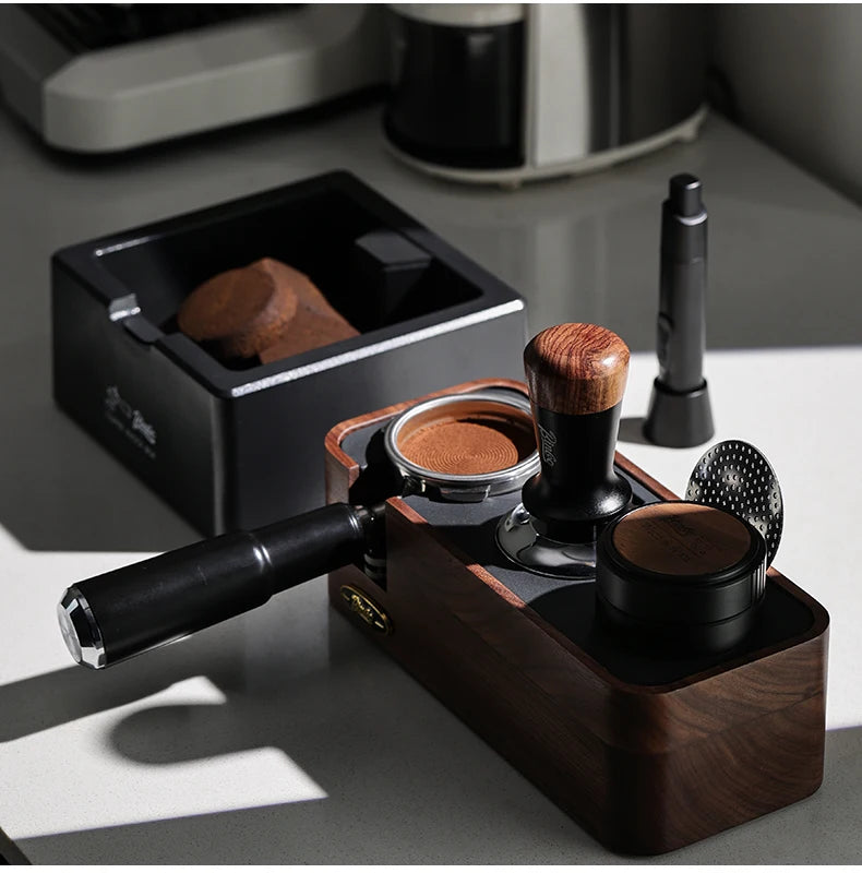 Wood Coffee Tamper Station 51–58mm – Just Coffee Barista Rack
