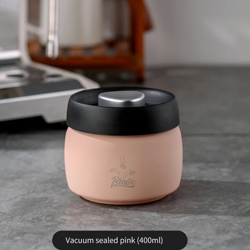 Stainless Steel Coffee Storage Canister – Just Coffee Vacuum Seal Tank