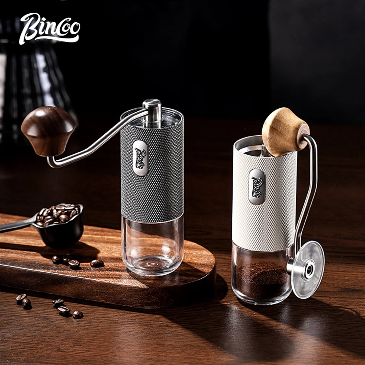 Manual Coffee Grinder – Just Coffee Portable Adjustable Stainless Steel Mill