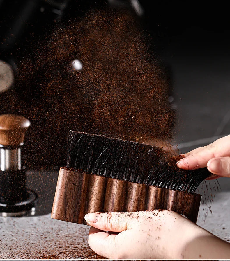 Coffee Grinder Cleaning Brush – Just Coffee Wooden Bristle Edition