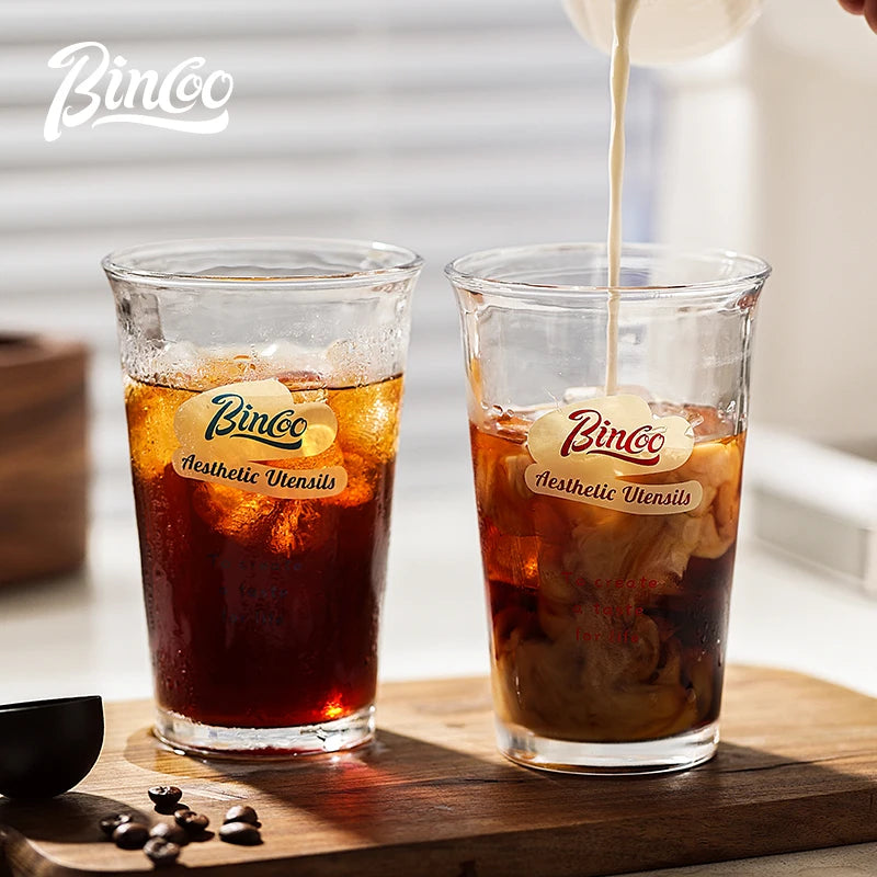 380ml Transparent Glass Coffee Cup – Just Coffee Wide Mouth Edition