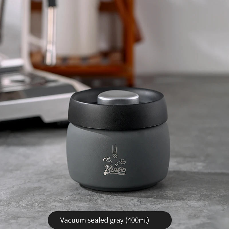 Stainless Steel Coffee Storage Canister – Just Coffee Vacuum Seal Tank