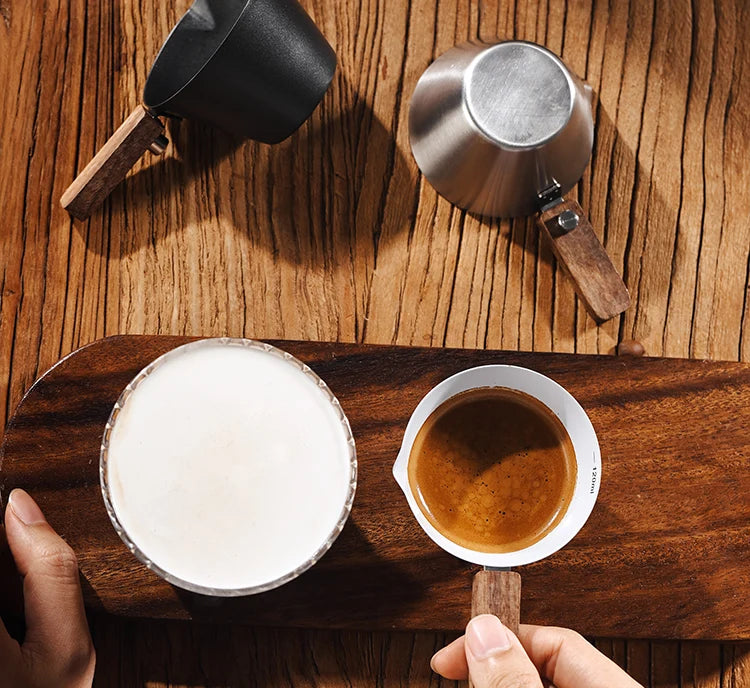 120ml Stainless Steel Measuring Cup – Just Coffee Espresso Scale Edition