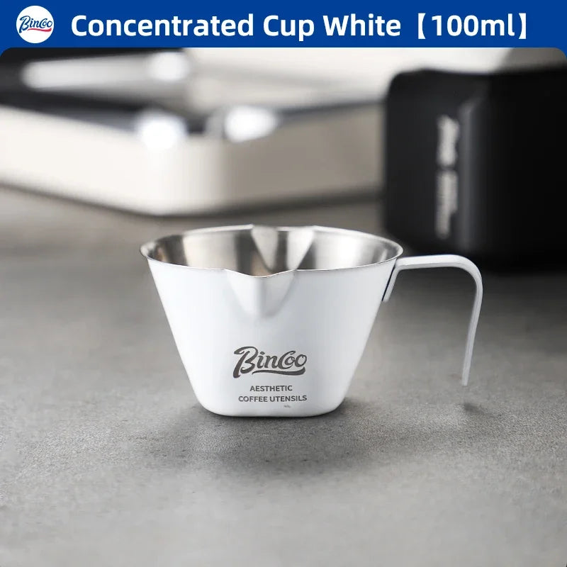 Italian Espresso Extraction Cup – Just Coffee Stainless Steel Measuring Edition