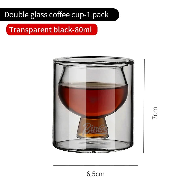 Double Layer Glass Coffee Cup – Just Coffee Heat-Resistant Edition