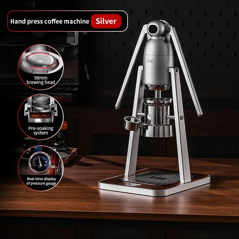 Manual Hand Press Coffee Machine – Just Coffee Double Rod Edition