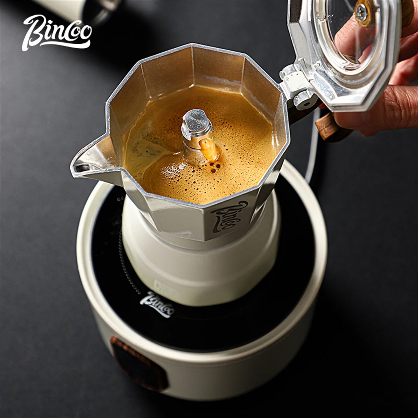 Electric Ceramic Stove 800W – Just Coffee Mini Heating Base for Moka Pot