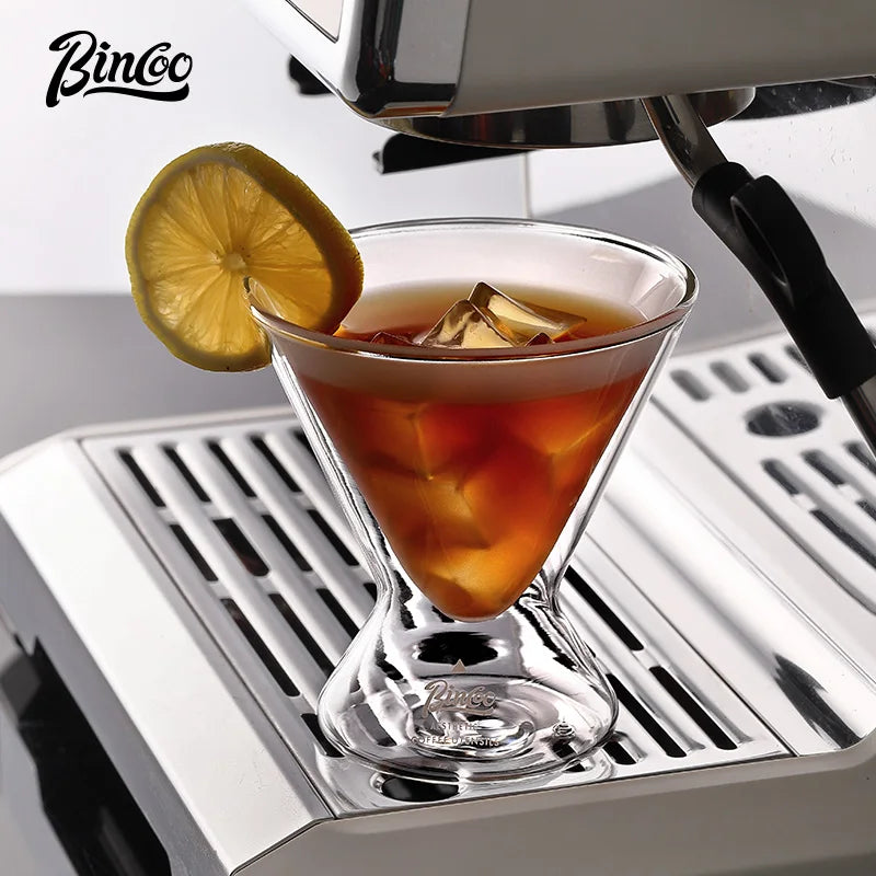 Hourglass Double Wall Glass Coffee Cup – Just Coffee Wide Mouth Edition