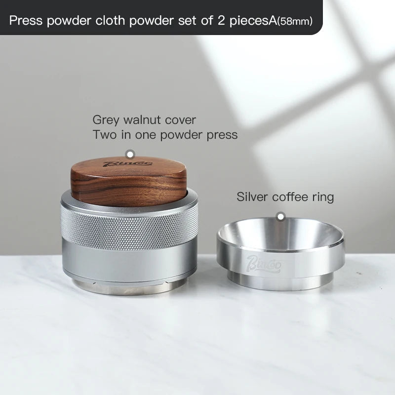 2-in-1 Constant Force Coffee Tamper 51/58mm – Just Coffee Elastic Press