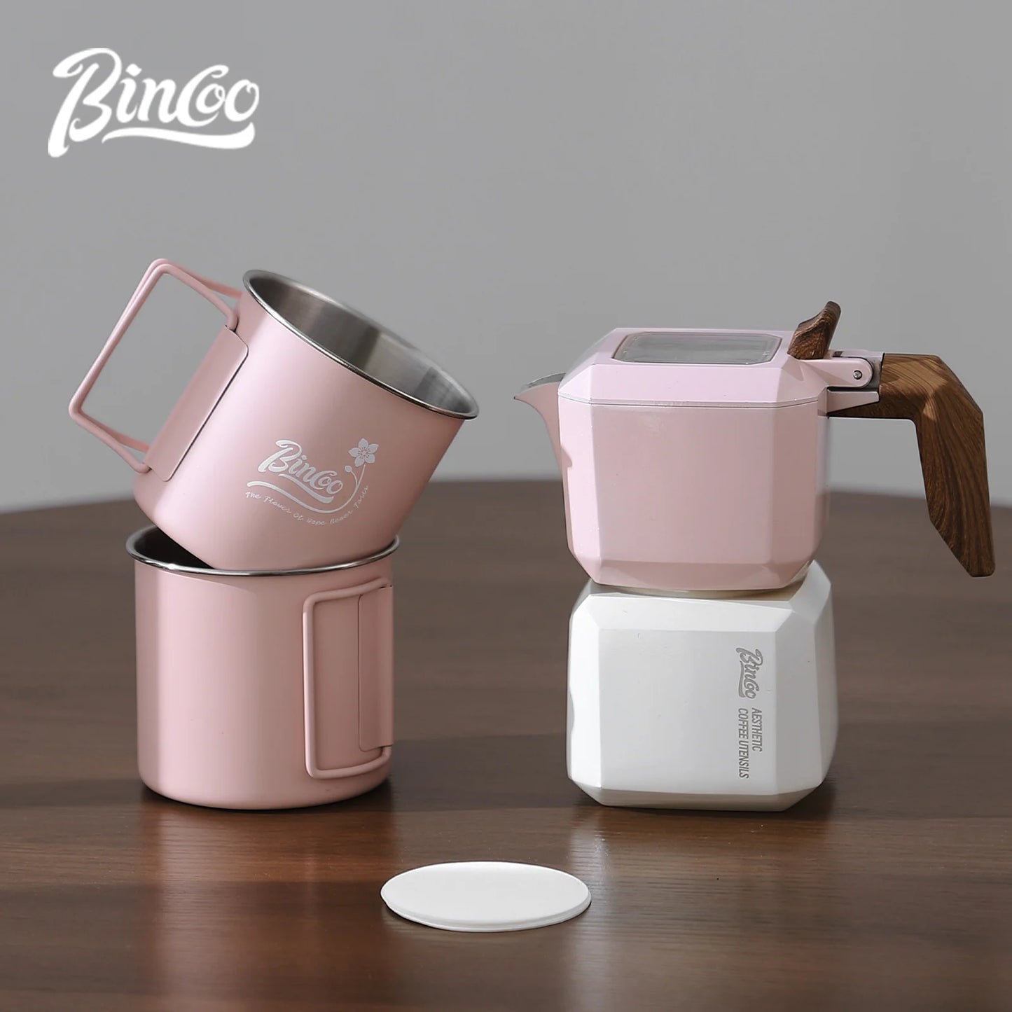 Dual Valve Moka Pot – Just Coffee Square Espresso Maker 220V
