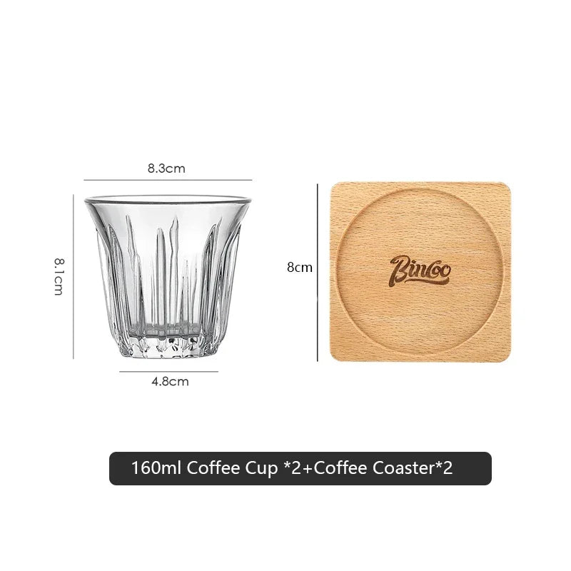 Glass Espresso & Latte Cup 90/160/200ml – Just Coffee Vintage Edition