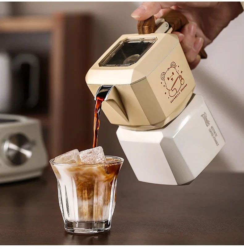 Double Valve Moka Pot Set – Just Coffee Italian Espresso & Mocha Maker