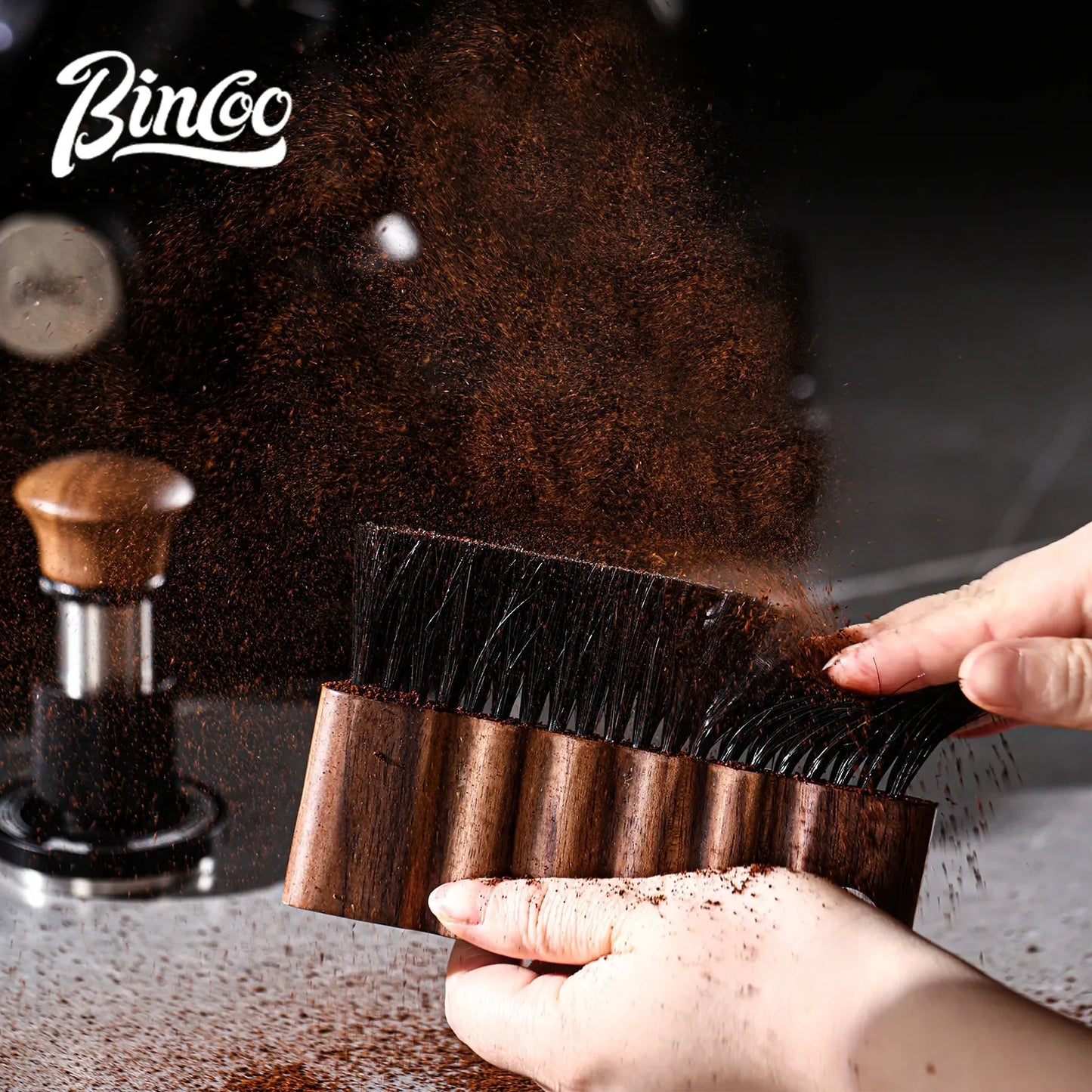 Coffee Grinder Cleaning Brush – Just Coffee Wooden Bristle Edition