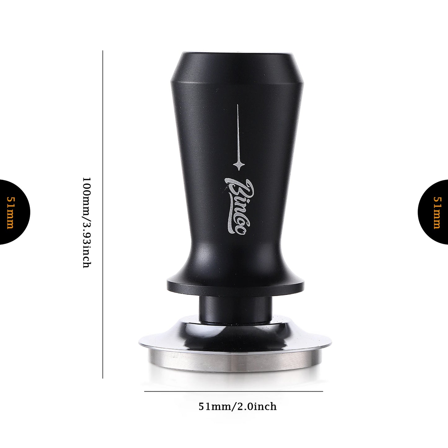 Elastic Coffee Tamper 51/58mm – Just Coffee Black & White Edition