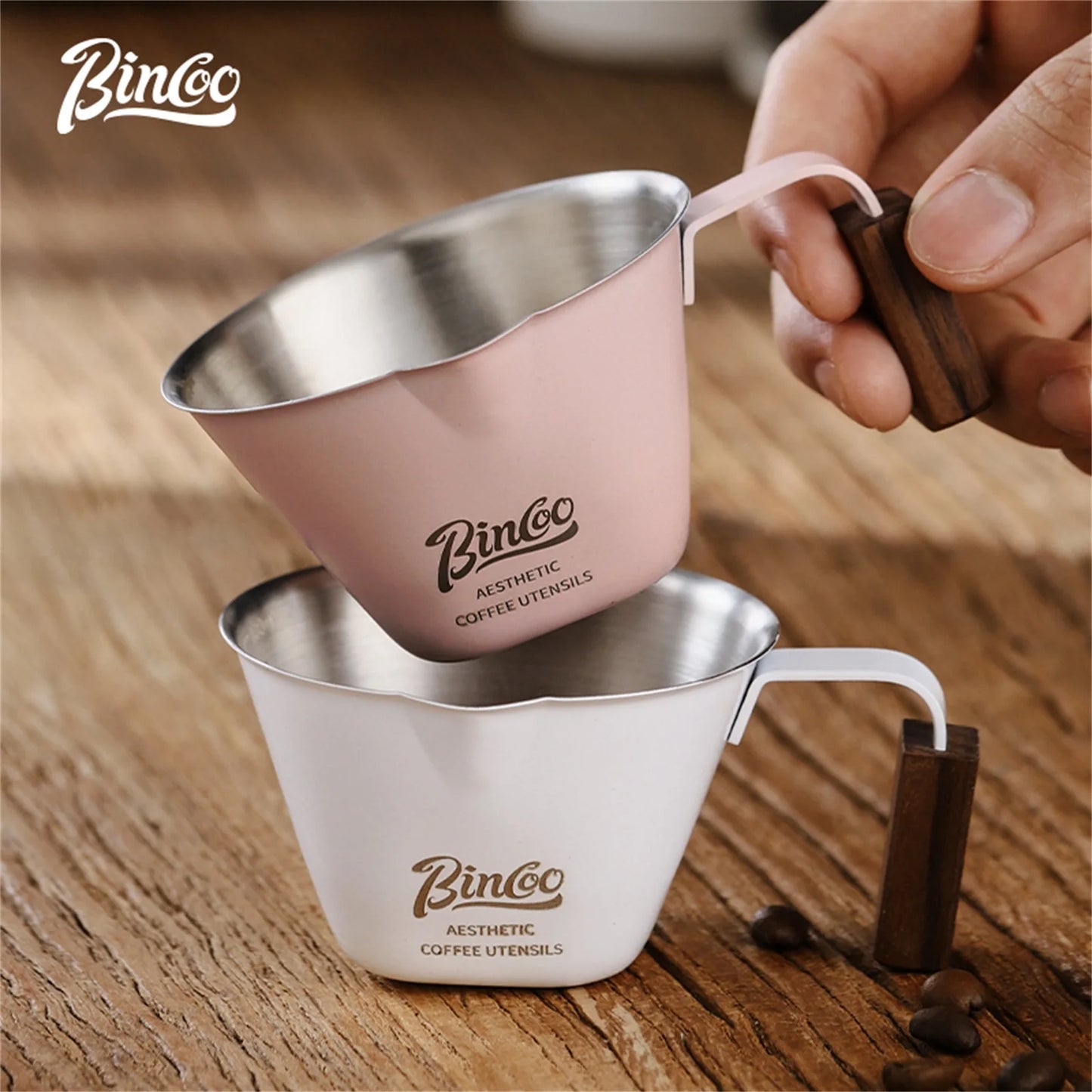 Stainless Steel Espresso Measuring Cup – Just Coffee Ounce Scale Edition