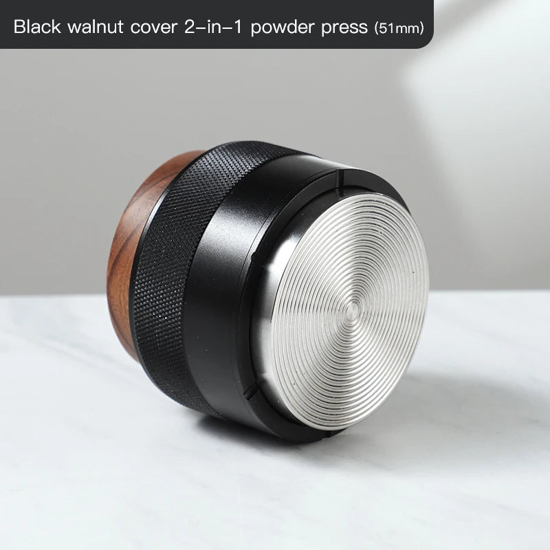 2-in-1 Constant Force Coffee Tamper 51/58mm – Just Coffee Elastic Press