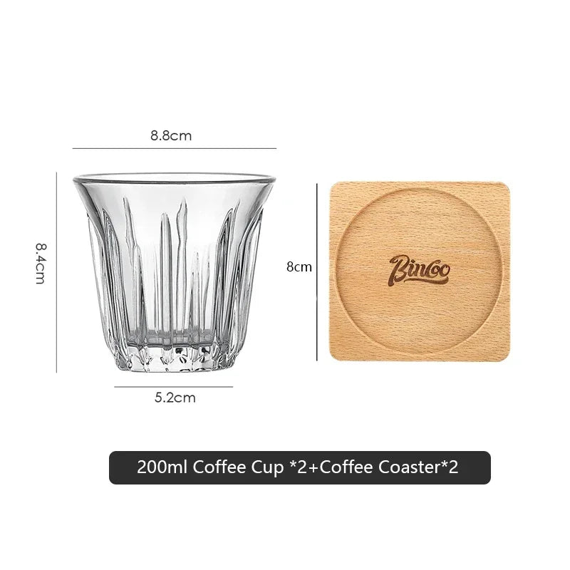 Glass Espresso & Latte Cup 90/160/200ml – Just Coffee Vintage Edition