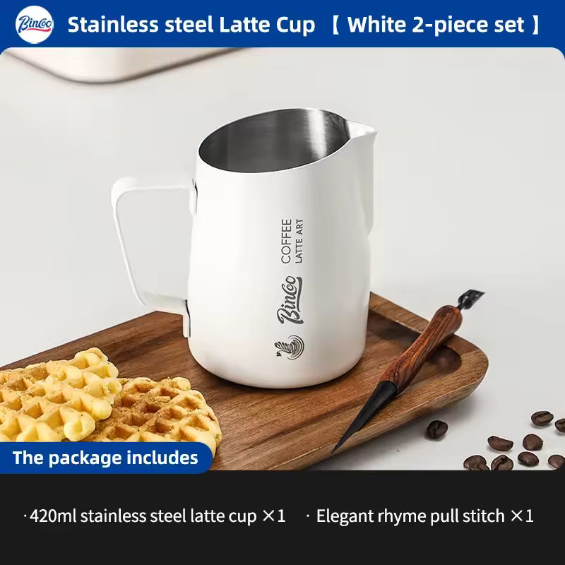 Milk Frothing Pitcher 420ml – Just Coffee Barista Tool