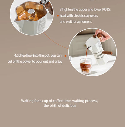 Dual Valve Moka Pot – Just Coffee Thermostatic Espresso Maker