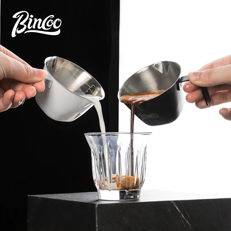 Italian Espresso Extraction Cup – Just Coffee Stainless Steel Measuring Edition