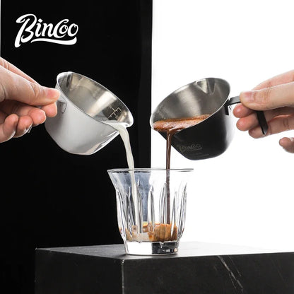 Italian Espresso Extraction Cup – Just Coffee Stainless Steel Measuring Edition