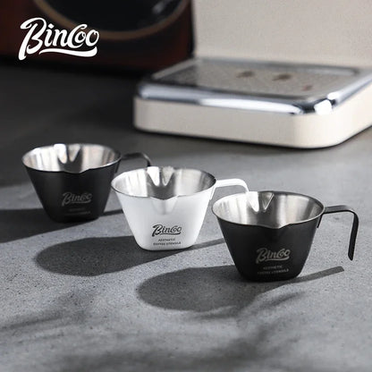 Italian Espresso Extraction Cup – Just Coffee Stainless Steel Measuring Edition