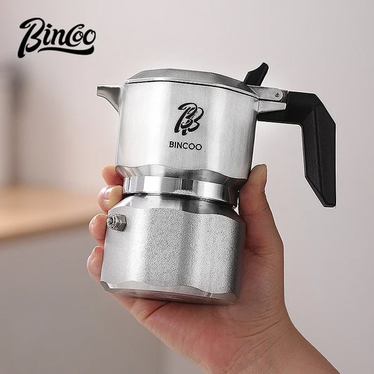 Three Valve Moka Pot – Just Coffee 316 Stainless Steel Espresso Maker