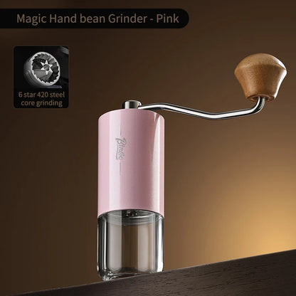Visual Manual Coffee Grinder – Just Coffee Portable CNC Burr Hand Mill