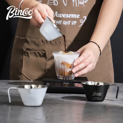 Italian Espresso Extraction Cup – Just Coffee Stainless Steel Measuring Edition