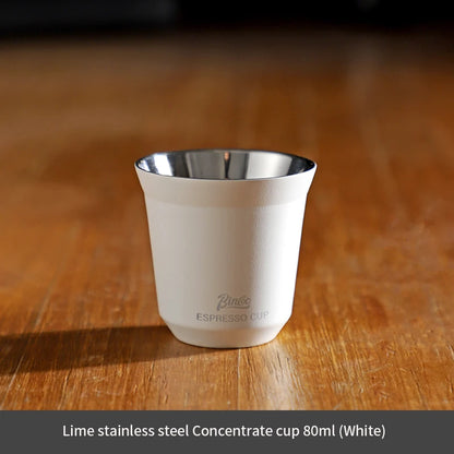 Espresso Double Wall Measuring Cup – Just Coffee Stainless Steel Edition
