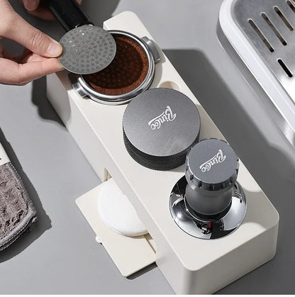 Coffee Tamper Base Set – Just Coffee Barista Storage Station