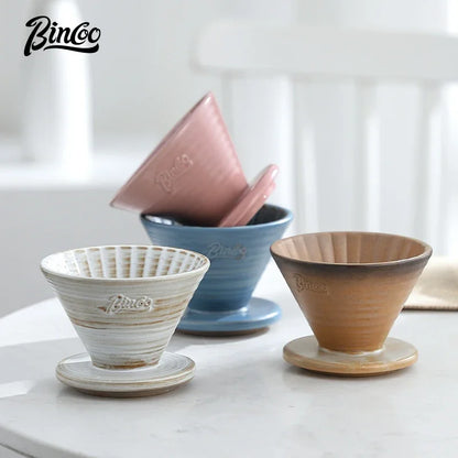 Ceramic Coffee Drip Filter Cup Set – Just Coffee Hand Brew Edition