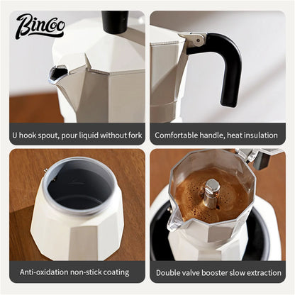 Double Valve Moka Pot – Just Coffee Italian Espresso Coffee Maker