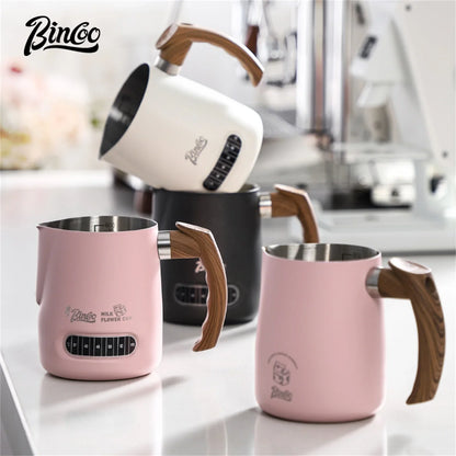 Stainless Steel Latte Art Cup – Just Coffee Temp Display Edition