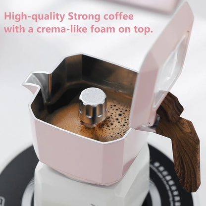 Small Rubik’s Cube Moka Pot – Just Coffee Double Valve Square Espresso Maker