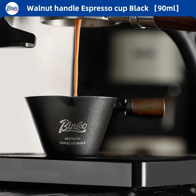 90ml Dual Spout Espresso Measuring Cup – Just Coffee Stainless Steel Edition