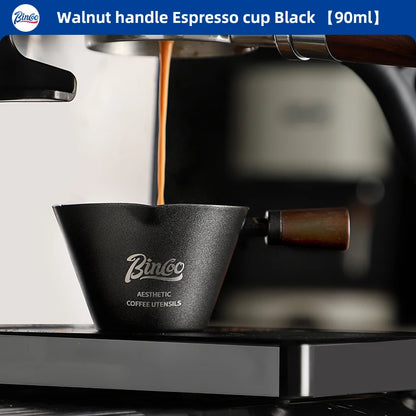 90ml Dual Spout Espresso Measuring Cup – Just Coffee Stainless Steel Edition