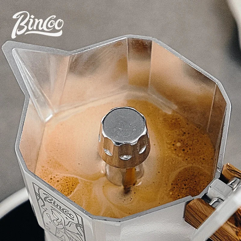Thermostatic Double Valve Moka Pot – Just Coffee Multi-Serving Espresso Maker