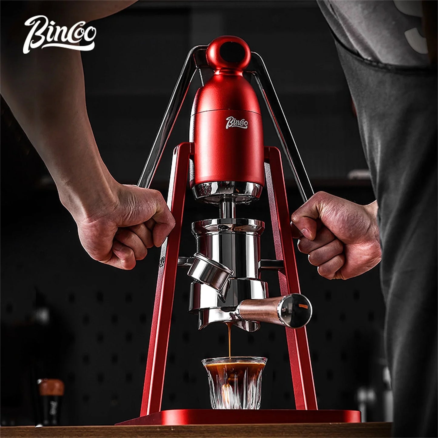 Manual Hand Press Coffee Machine – Just Coffee Double Rod Edition