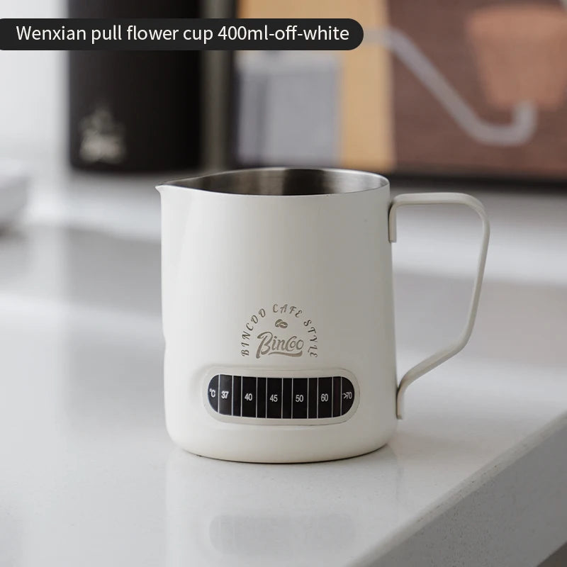 Milk Frothing Pitcher 400/600ml – Just Coffee Temp Display Edition