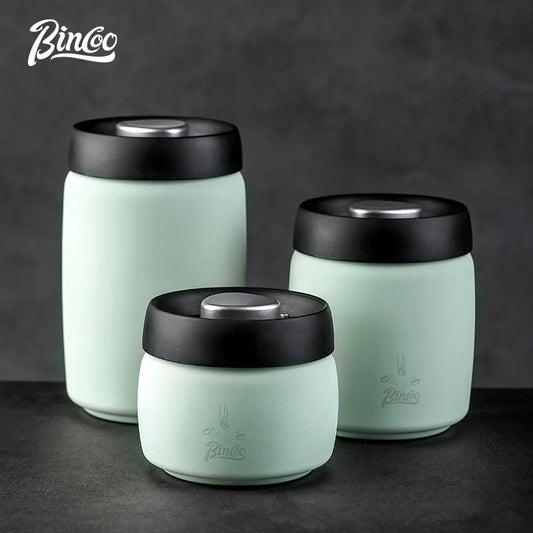 Stainless Steel Coffee Storage Canister – Just Coffee Vacuum Seal Tank