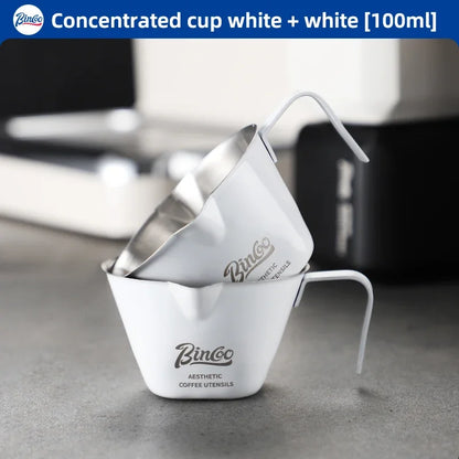 Italian Espresso Extraction Cup – Just Coffee Stainless Steel Measuring Edition