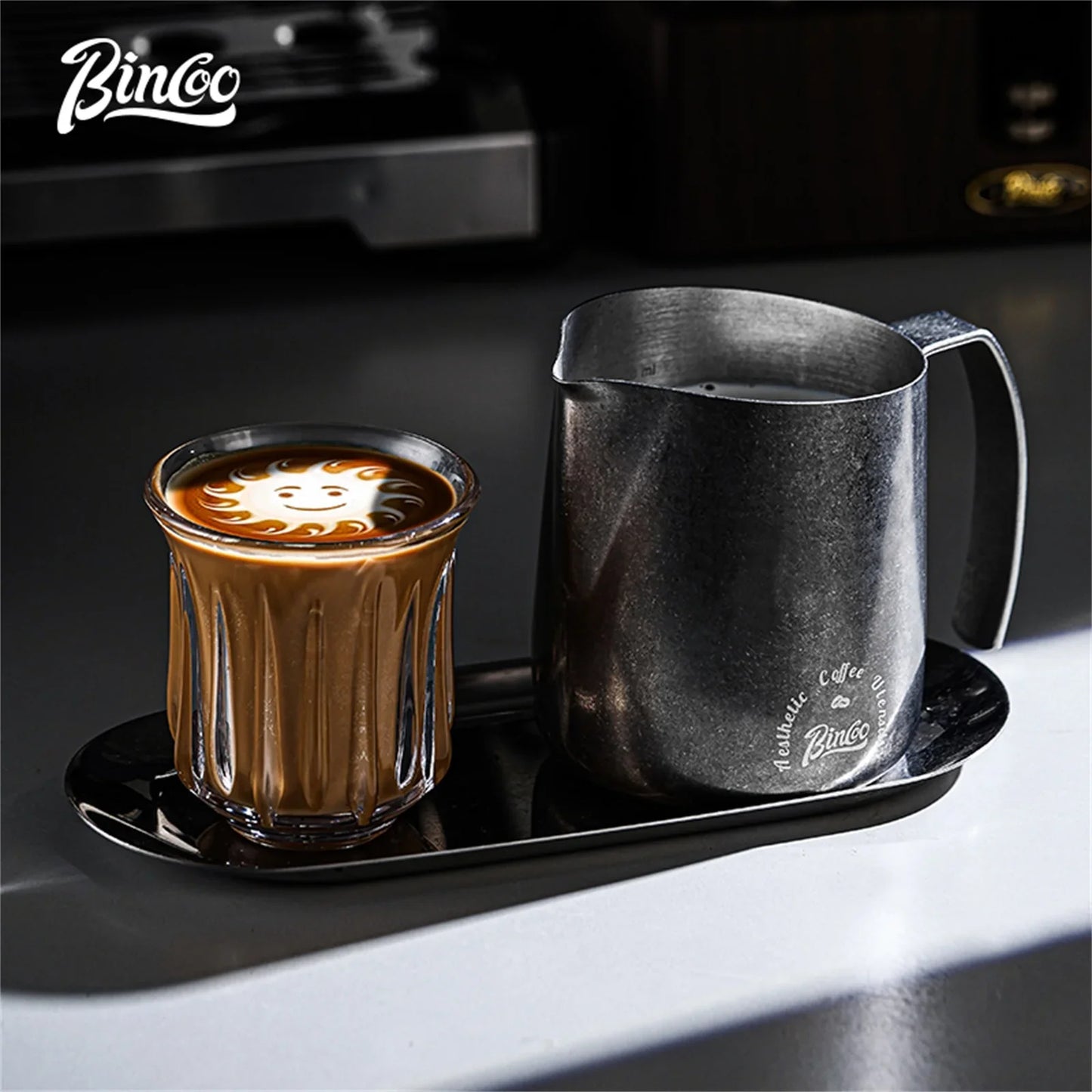 Stainless Steel Milk Frothing Jug – Just Coffee Latte Art Edition