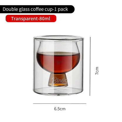 Double Layer Glass Coffee Cup – Just Coffee Heat-Resistant Edition