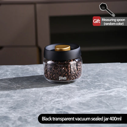Vacuum Sealed Coffee Storage Jar – Just Coffee Glass Fresh-Keep Canister