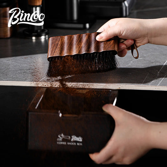 Coffee Grinder Cleaning Brush – Just Coffee Wooden Bristle Edition