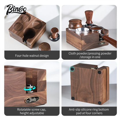 Walnut Coffee Tamping Base – Just Coffee Italian-Style Edition