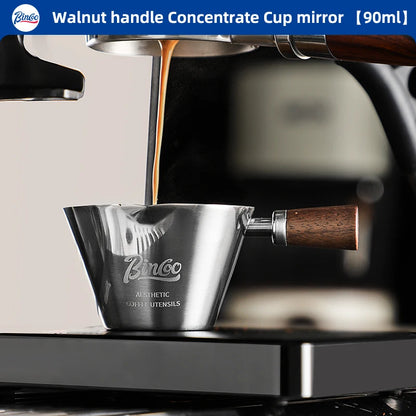 90ml Dual Spout Espresso Measuring Cup – Just Coffee Stainless Steel Edition